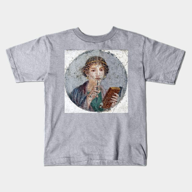 Sappho Kids T-Shirt by Mosaicblues